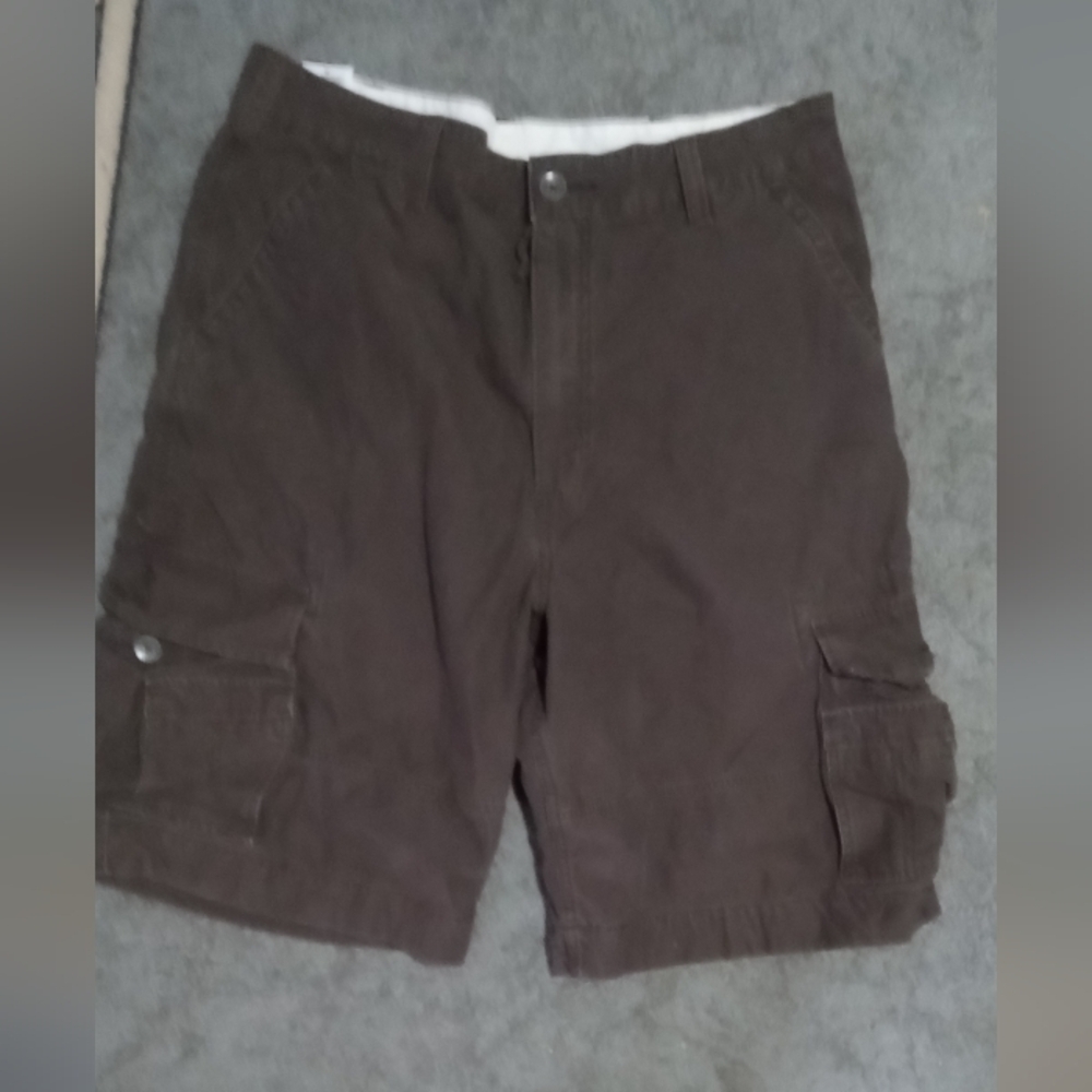 Levi's Dark Brown Cargo Shorts with Side Pockets